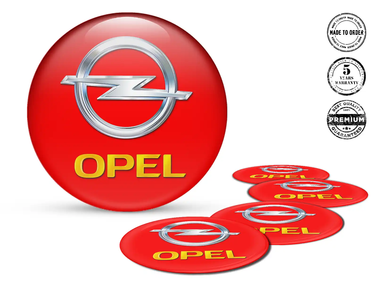 Opel Gewölbte Sticker Logo Harz-Radplaketten